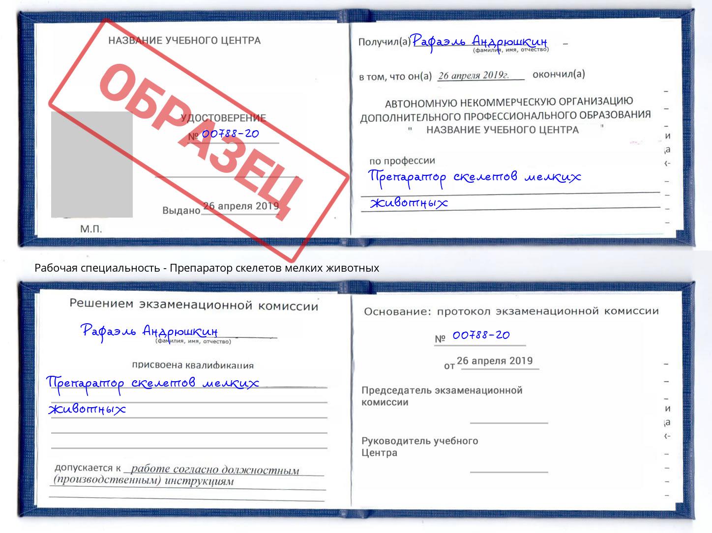 Препаратор скелетов мелких животных Старый Оскол